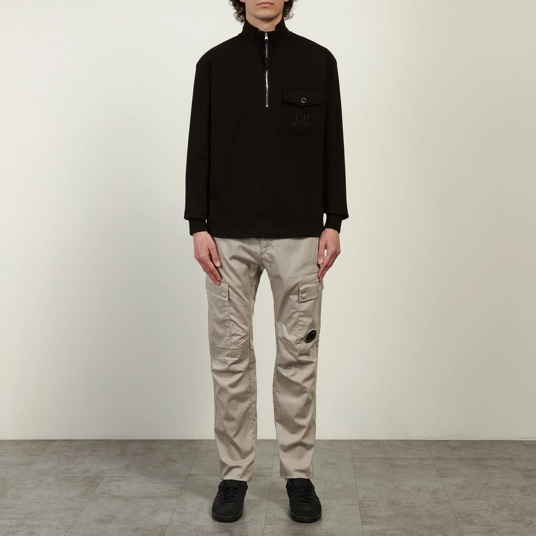 C.P. Company Мужская толстовка Diagonal Raised Fleece Half Zip Regular