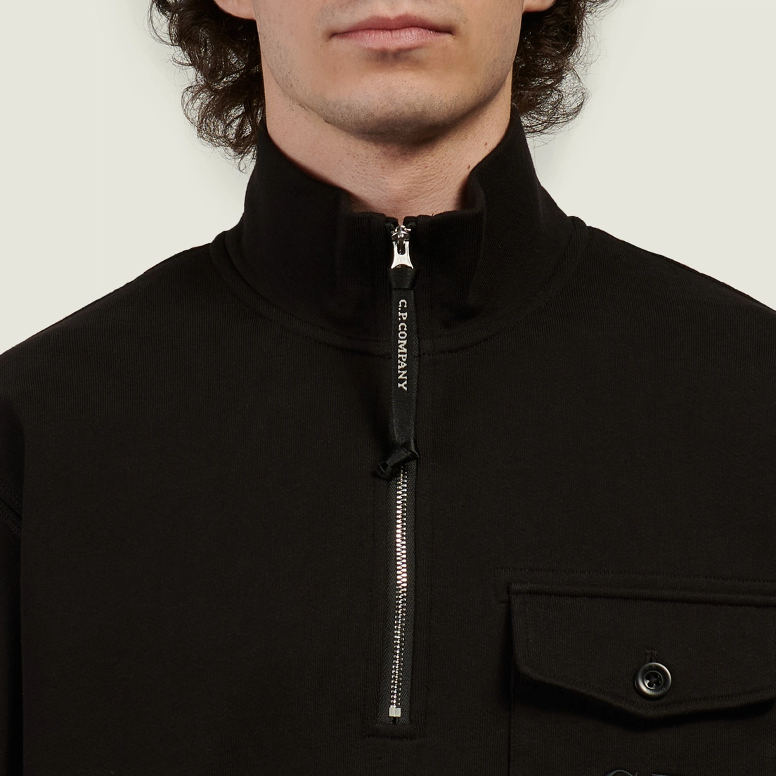 C.P. Company Мужская толстовка Diagonal Raised Fleece Half Zip Regular