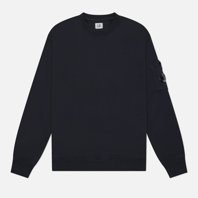 Мужская толстовка C.P. Company Cotton Diagonal Fleece Crewneck Lens