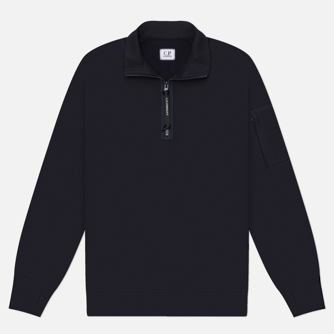 Мужская толстовка C.P. Company Diagonal Raised Fleece Half Zip Lens Regular