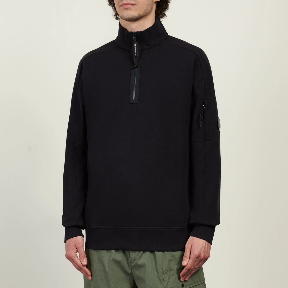 C.P. Company Мужская толстовка Diagonal Raised Fleece Half Zip Lens Regular