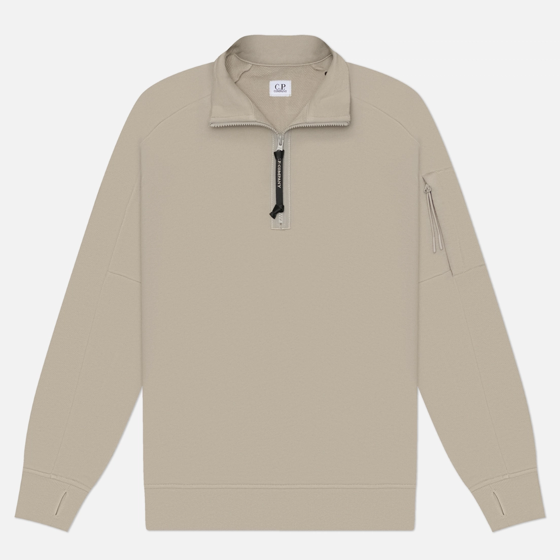 C.P. Company Мужская толстовка Diagonal Raised Fleece Half Zip Lens Regular