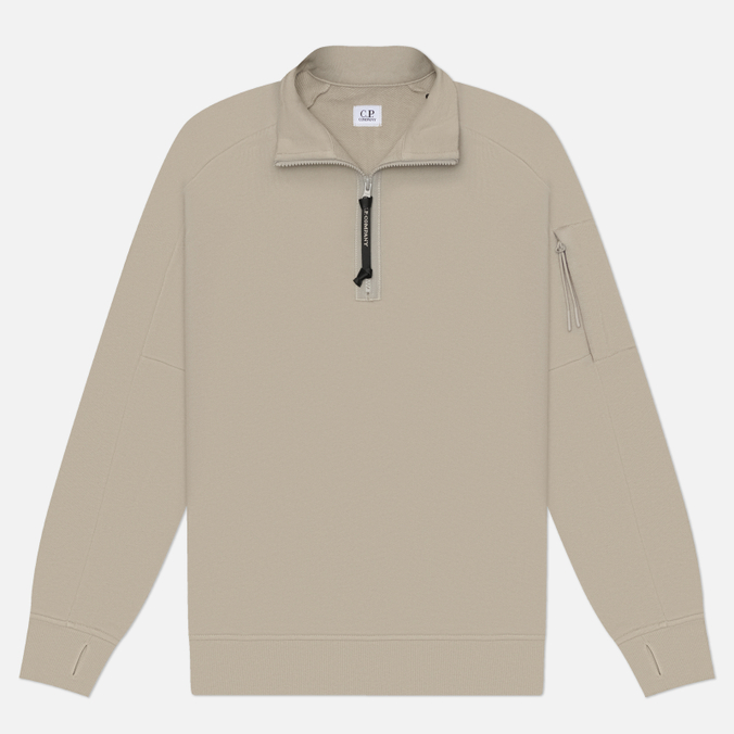Мужская толстовка C.P. Company Diagonal Raised Fleece Half Zip Lens Regular