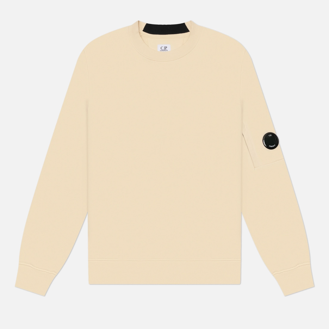 C.P. Company Мужская толстовка Diagonal Raised Fleece Crew Neck Lens Regular