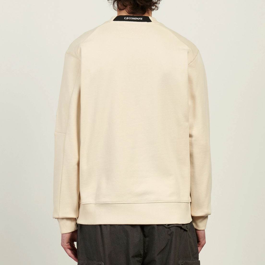 C.P. Company Мужская толстовка Diagonal Raised Fleece Crew Neck Lens Regular