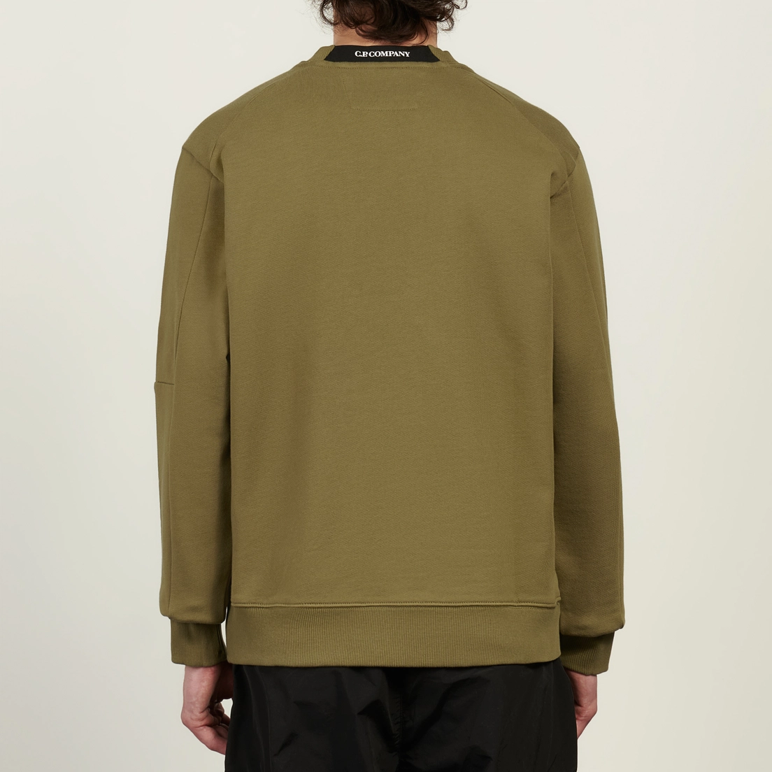 C.P. Company Мужская толстовка Diagonal Raised Fleece Crew Neck Lens Regular