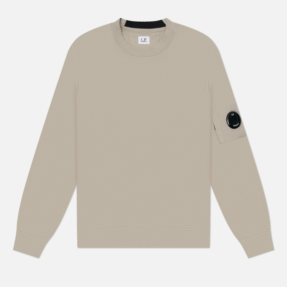 C.P. Company Мужская толстовка Diagonal Raised Fleece Crew Neck Lens Regular