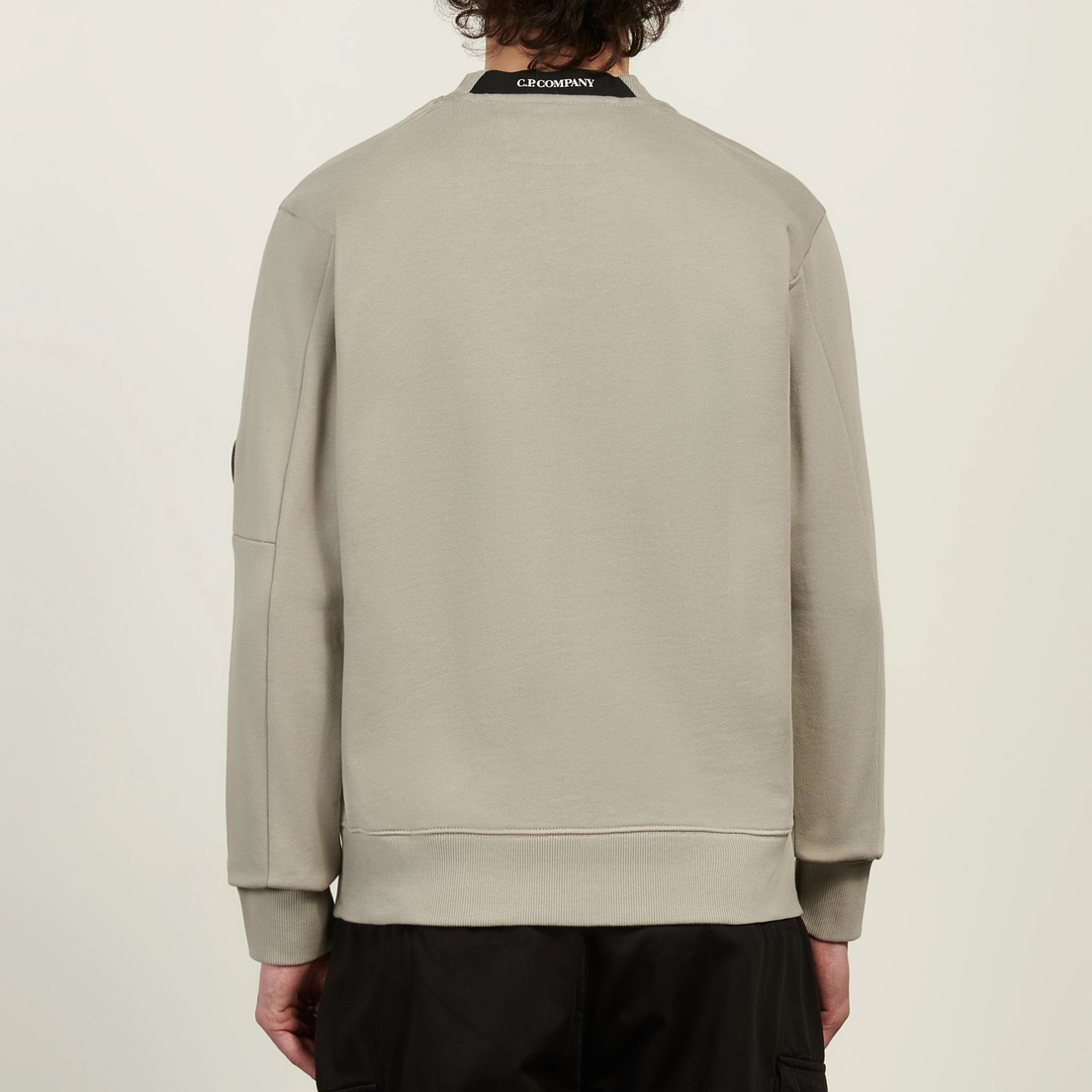 C.P. Company Мужская толстовка Diagonal Raised Fleece Crew Neck Lens Regular