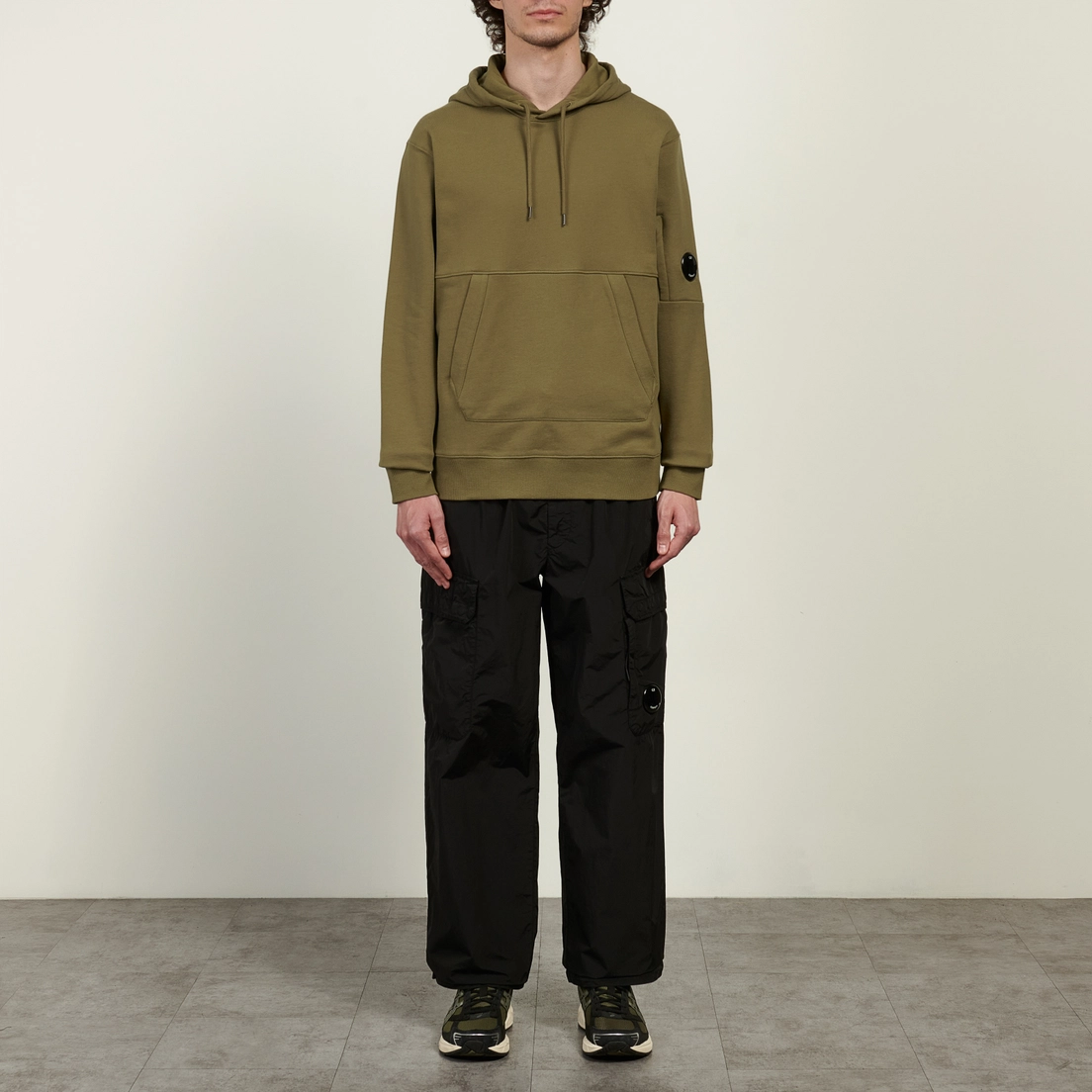 C.P. Company Мужская толстовка Diagonal Raised Fleece Lens Regular Fit Hoodie