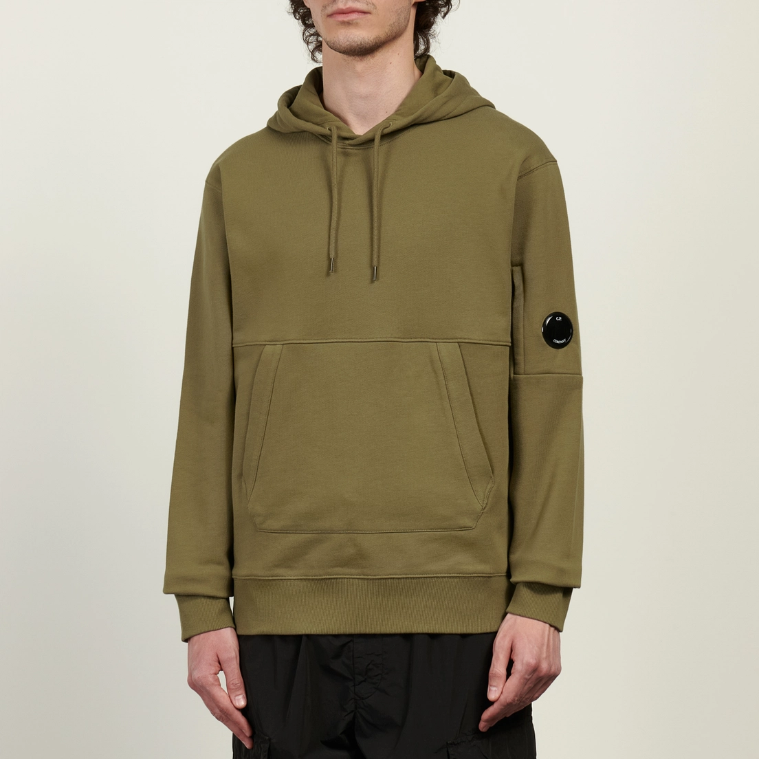 C.P. Company Мужская толстовка Diagonal Raised Fleece Lens Regular Fit Hoodie