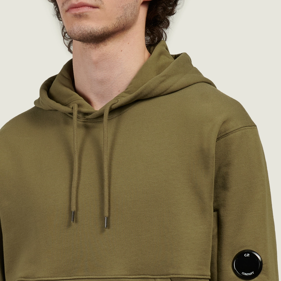 C.P. Company Мужская толстовка Diagonal Raised Fleece Lens Regular Fit Hoodie