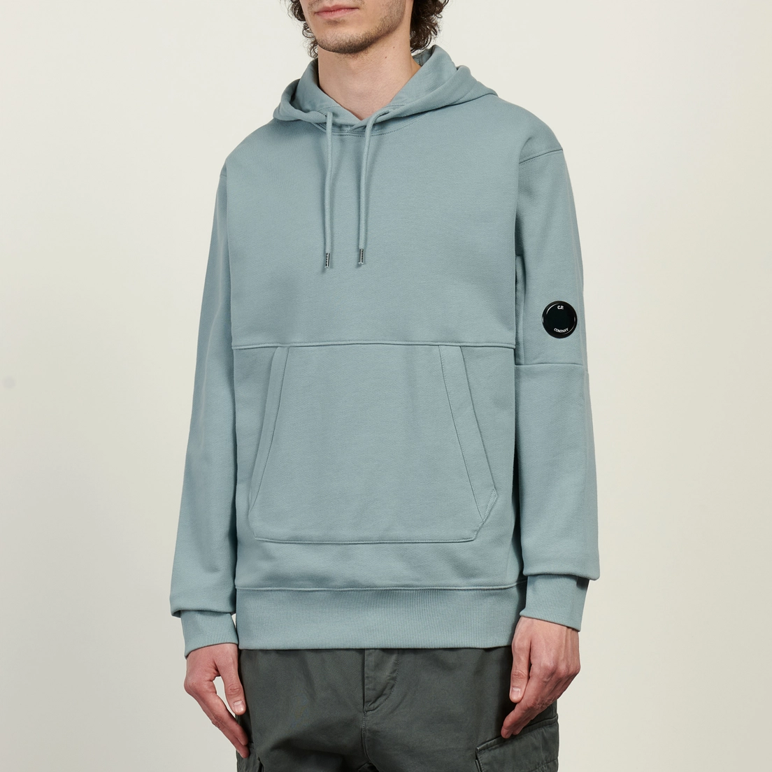 C.P. Company Мужская толстовка Diagonal Raised Fleece Lens Regular Fit Hoodie