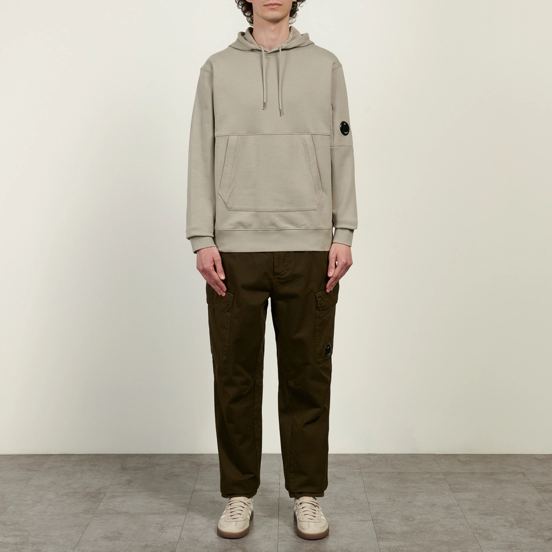 C.P. Company Мужская толстовка Diagonal Raised Fleece Lens Regular Fit Hoodie