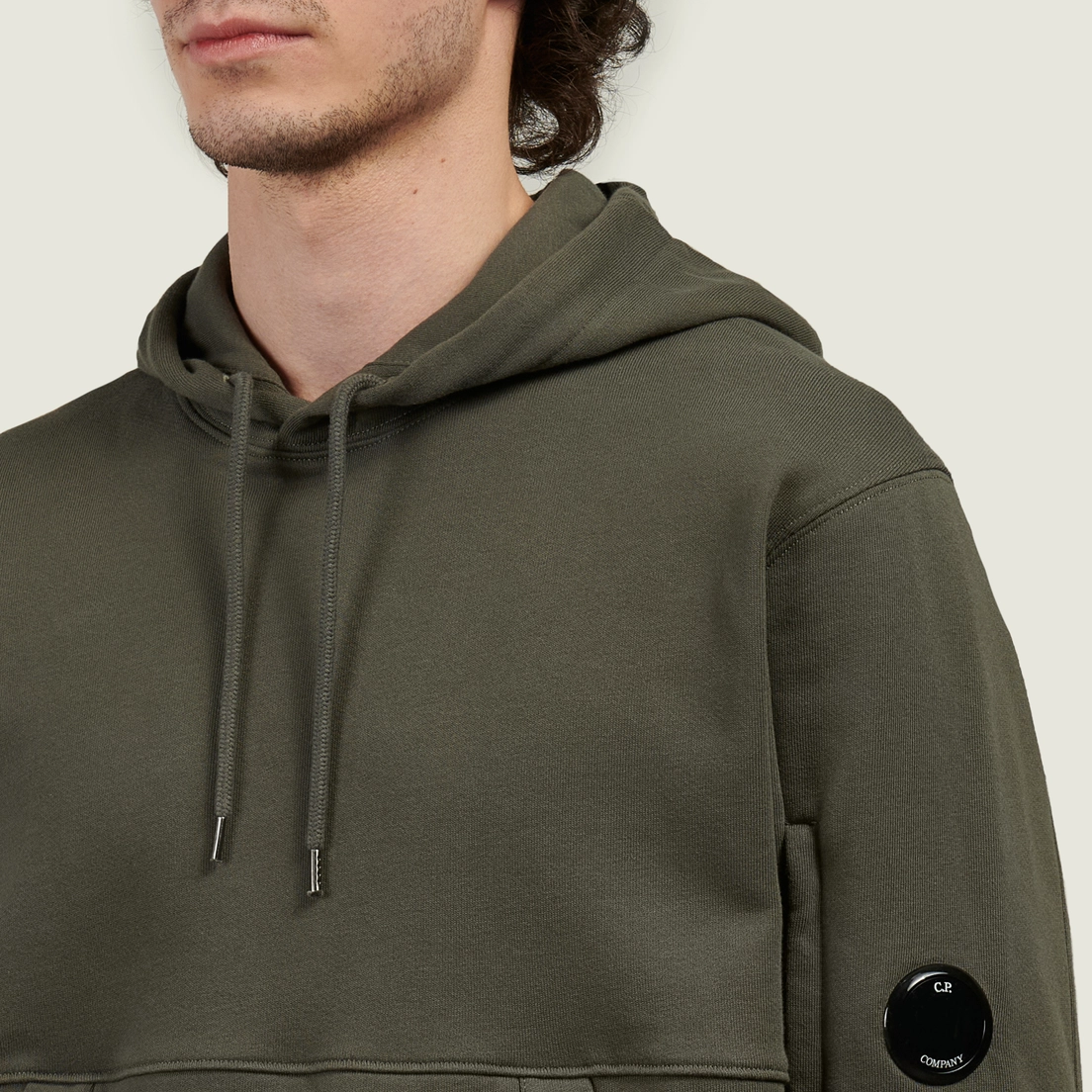 C.P. Company Мужская толстовка Diagonal Raised Fleece Lens Regular Fit Hoodie