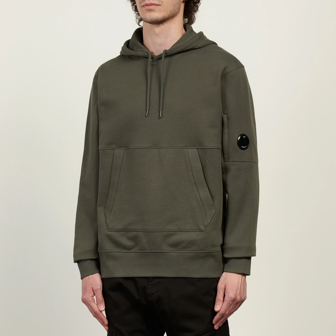 C.P. Company Мужская толстовка Diagonal Raised Fleece Lens Regular Fit Hoodie