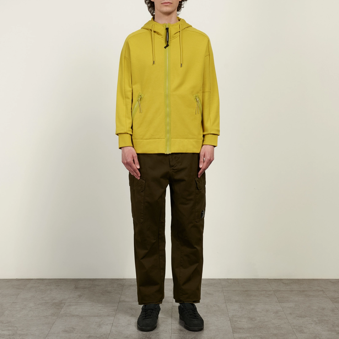 C.P. Company Мужская толстовка Diagonal Raised Fleece Goggle Hoodie Regular