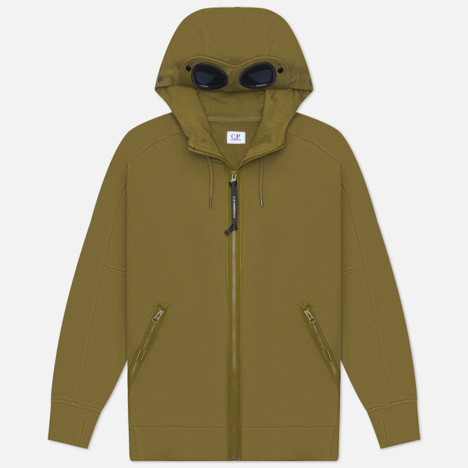 Мужская толстовка C.P. Company Diagonal Raised Fleece Goggle Hoodie Regular
