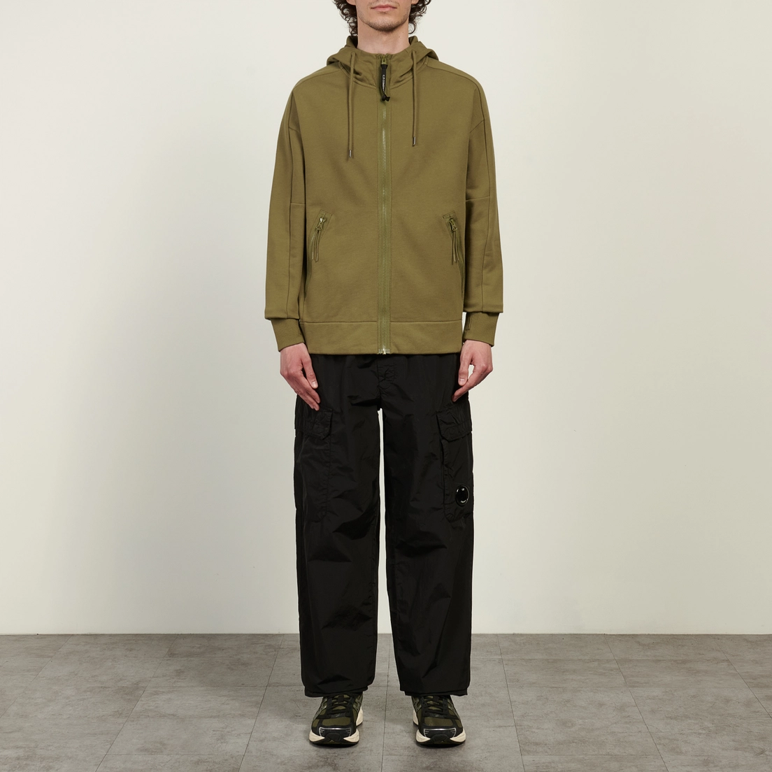 C.P. Company Мужская толстовка Diagonal Raised Fleece Goggle Hoodie Regular