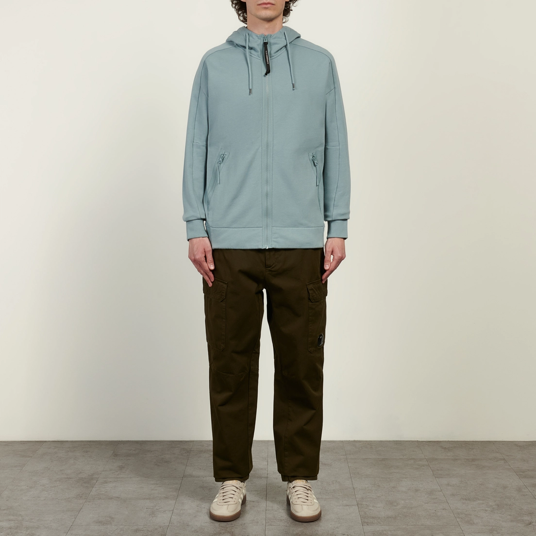 C.P. Company Мужская толстовка Diagonal Raised Fleece Goggle Hoodie Regular