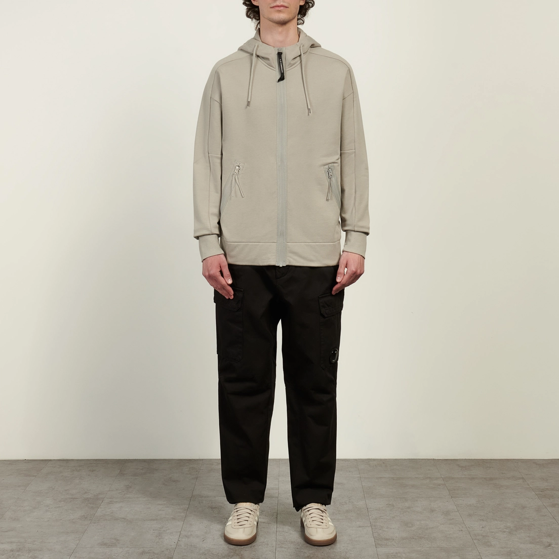 C.P. Company Мужская толстовка Diagonal Raised Fleece Goggle Hoodie Regular