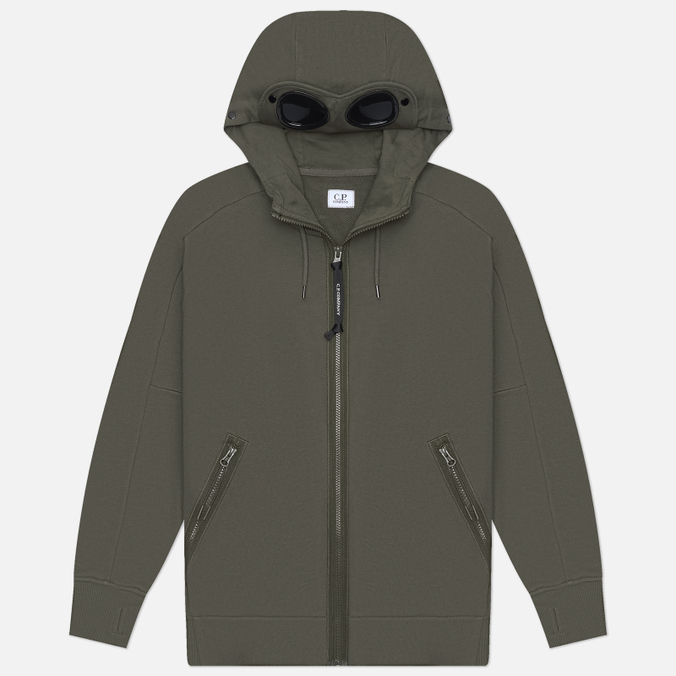 Мужская толстовка C.P. Company Diagonal Raised Fleece Goggle Hoodie Regular