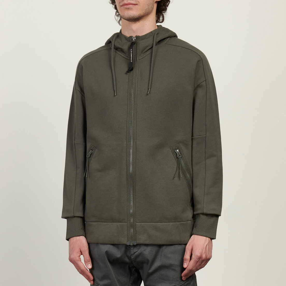 C.P. Company Мужская толстовка Diagonal Raised Fleece Goggle Hoodie Regular