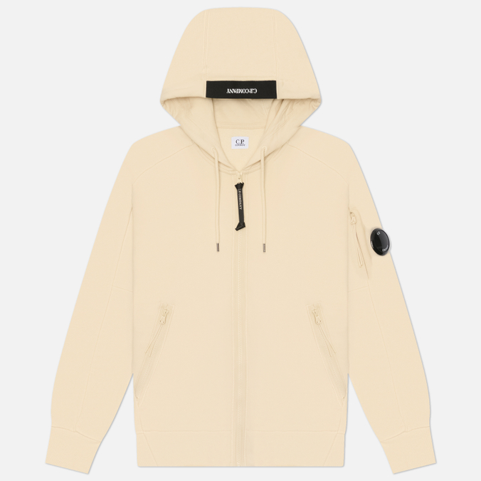 Мужская толстовка C.P. Company Dioganal Raised Fleece Lens Full-Zip Hoodie