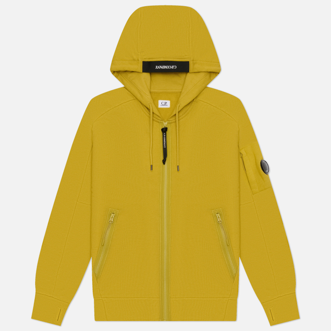 Мужская толстовка C.P. Company Dioganal Raised Fleece Lens Full-Zip Hoodie