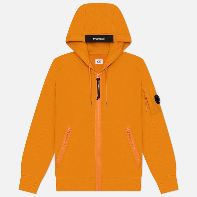 Мужская толстовка C.P. Company Dioganal Raised Fleece Lens Full-Zip Hoodie