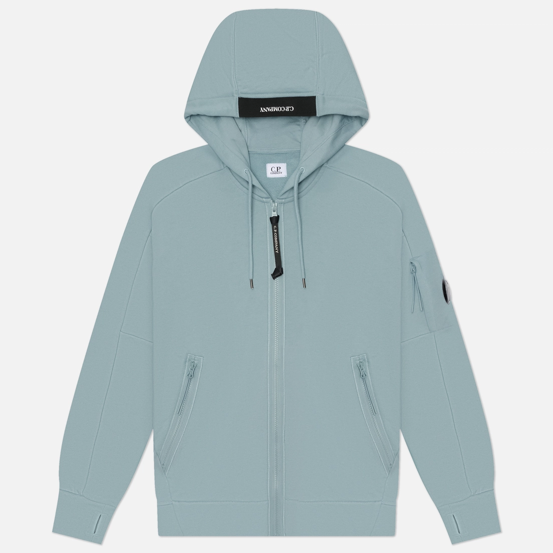 C.P. Company Мужская толстовка Dioganal Raised Fleece Lens Full-Zip Hoodie