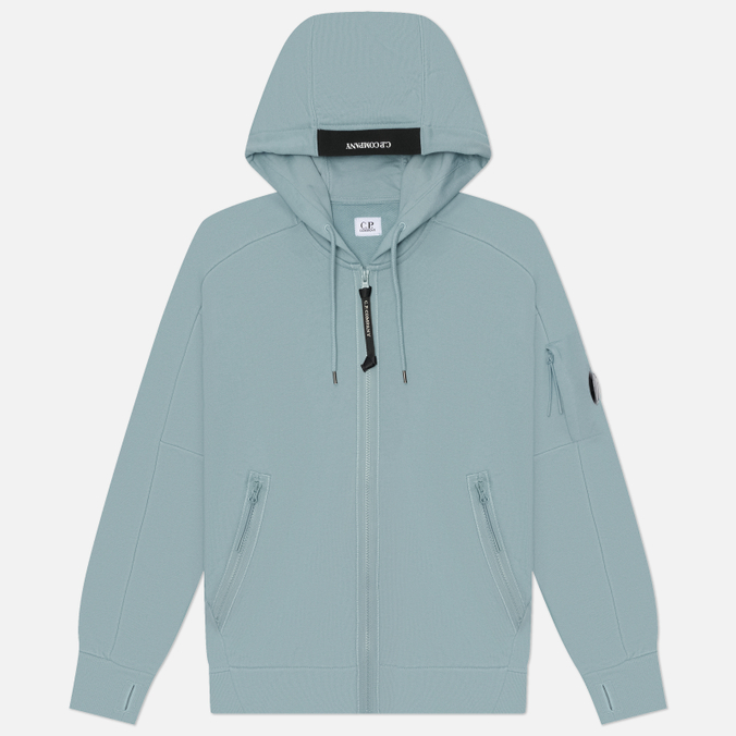 Мужская толстовка C.P. Company Dioganal Raised Fleece Lens Full-Zip Hoodie