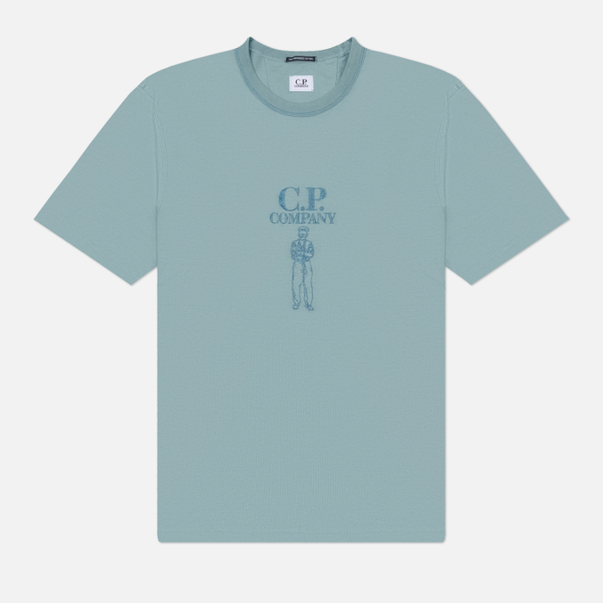 Мужская футболка C.P. Company Mercerized Jersey 30/2 Twisted Logo