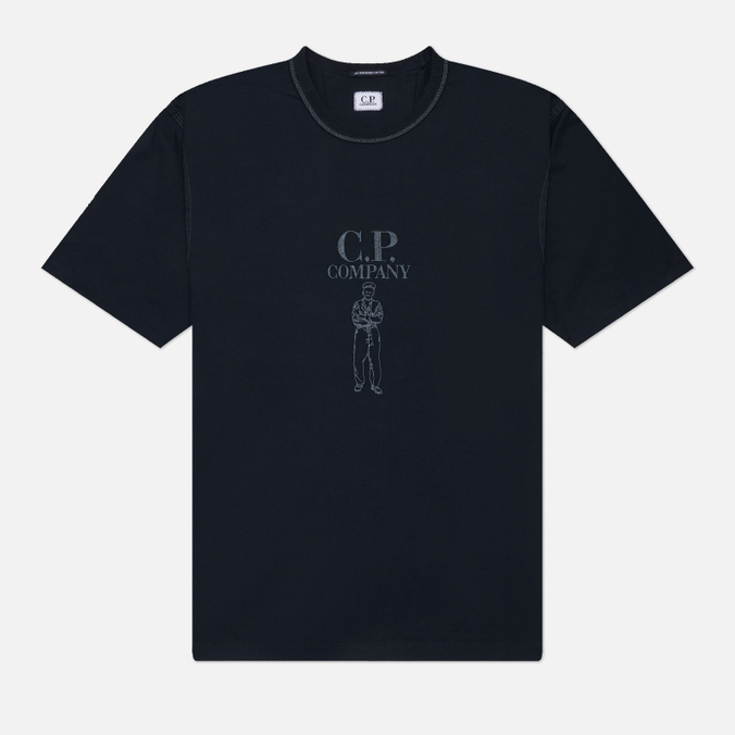 Мужская футболка C.P. Company Mercerized Jersey 30/2 Twisted Logo
