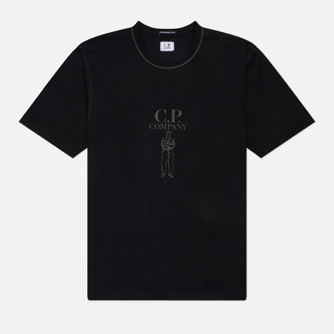 Мужская футболка C.P. Company Mercerized Jersey 30/2 Twisted Logo