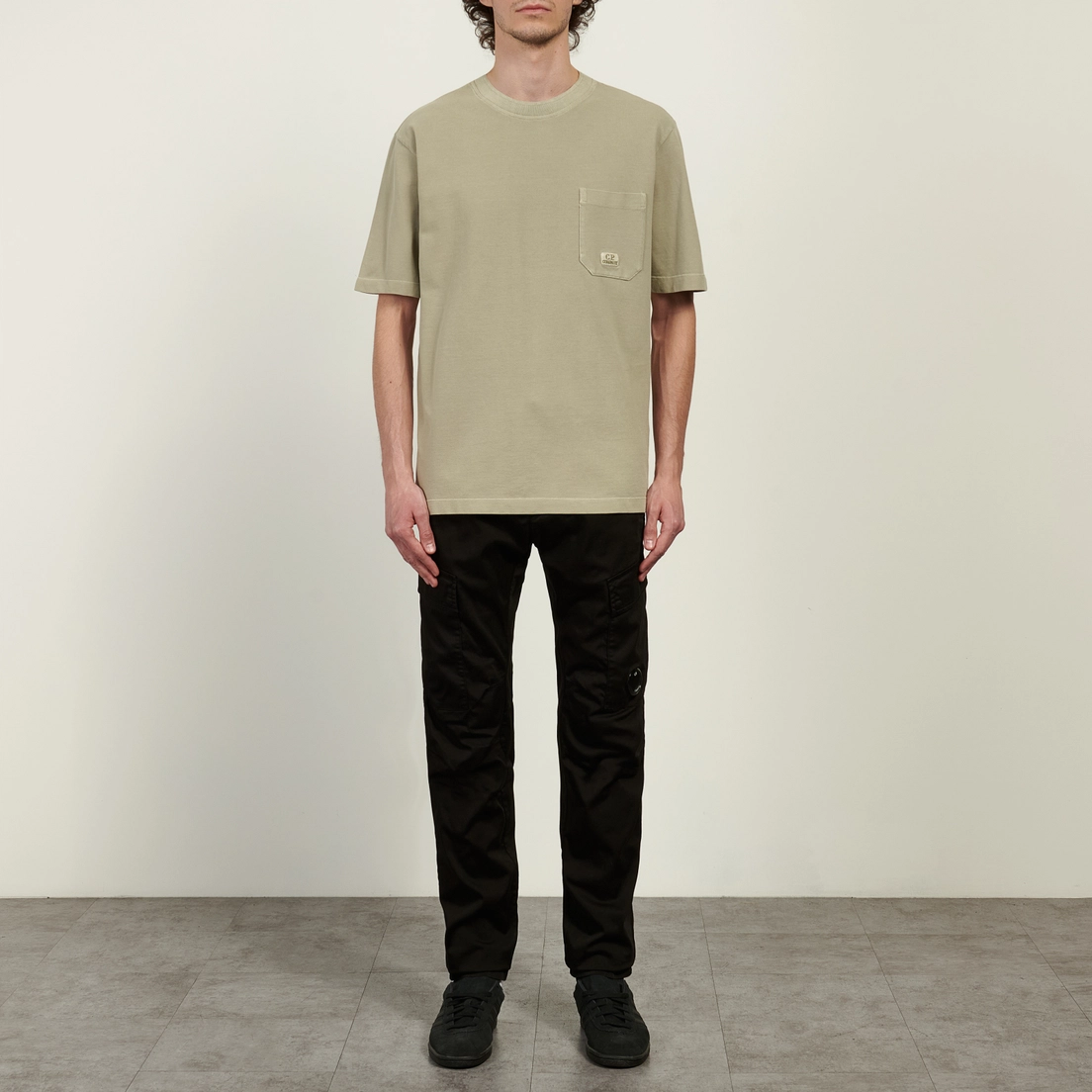 C.P. Company Мужская футболка 24/1 Piquet Pigment Dyed