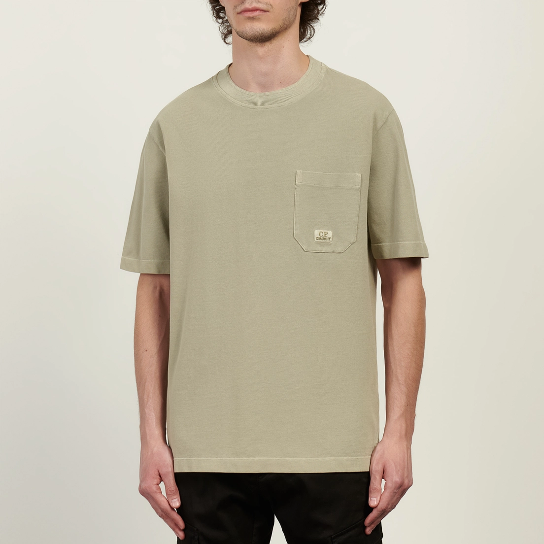 C.P. Company Мужская футболка 24/1 Piquet Pigment Dyed