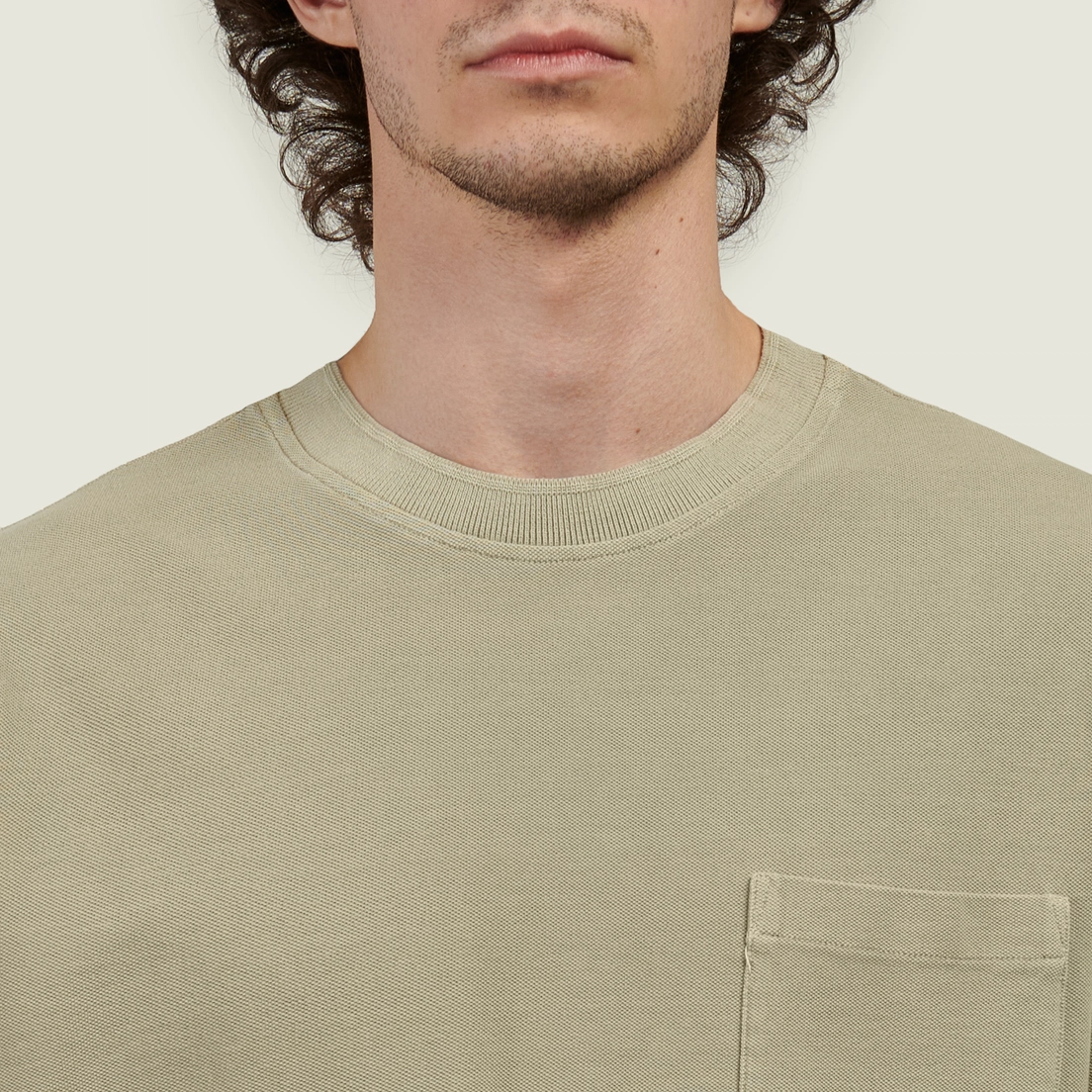 C.P. Company Мужская футболка 24/1 Piquet Pigment Dyed