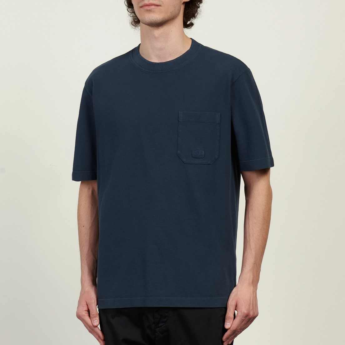 C.P. Company Мужская футболка 24/1 Piquet Pigment Dyed