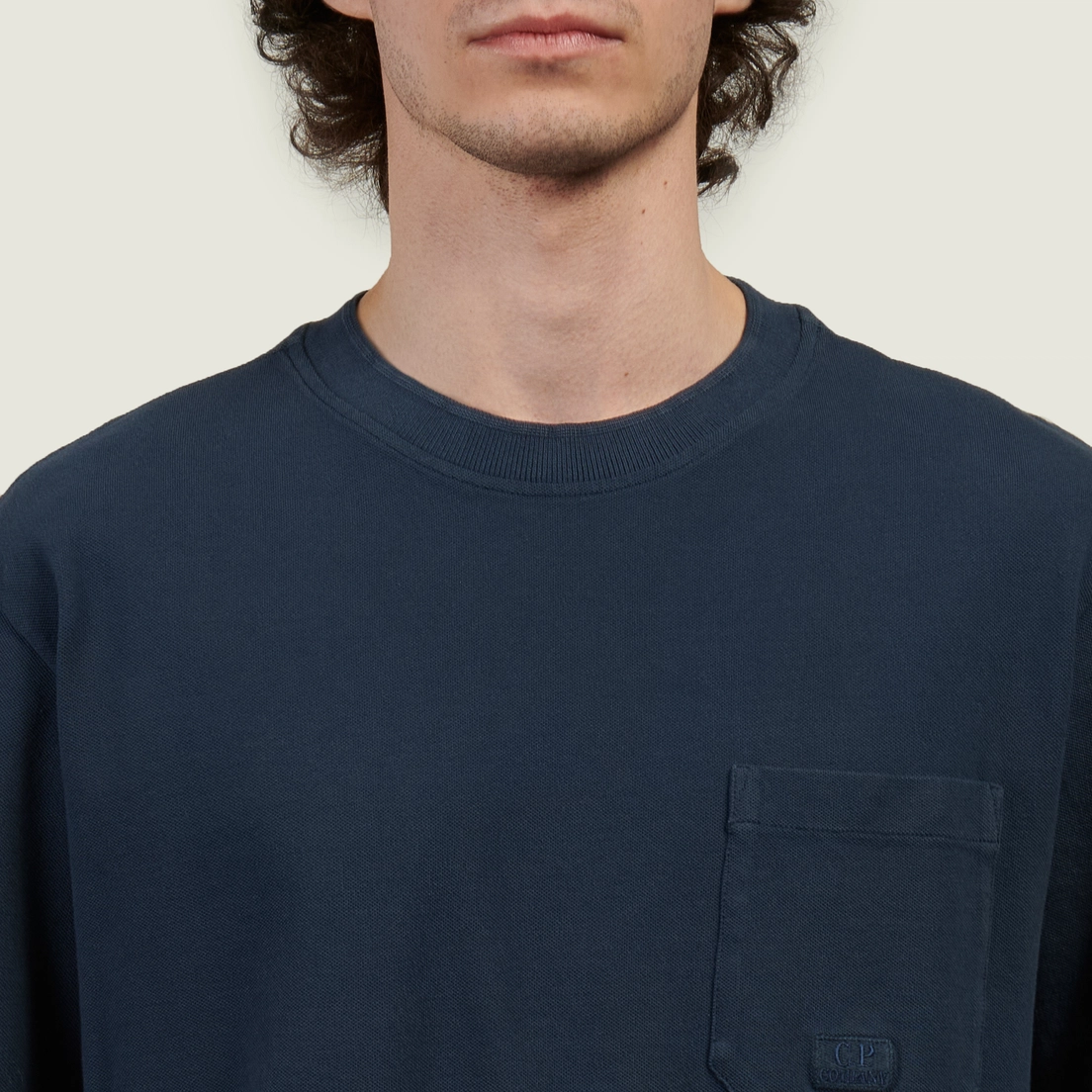 C.P. Company Мужская футболка 24/1 Piquet Pigment Dyed
