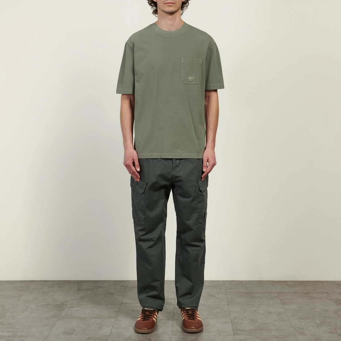 C.P. Company Мужская футболка 24/1 Piquet Pigment Dyed