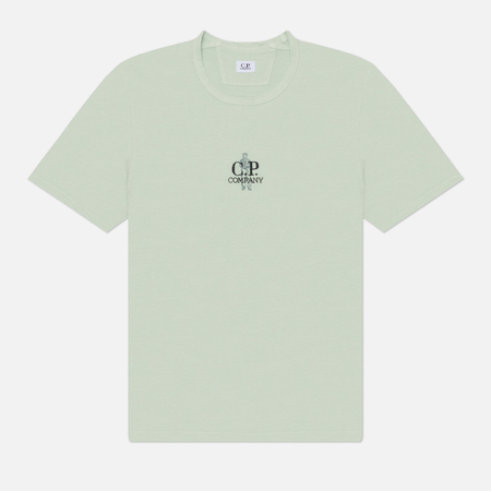 Мужская футболка C.P. Company 1020 Jersey Embroidery, цвет голубой