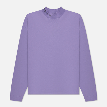 Мужской лонгслив PANGAIA Organic Cotton High Neck, цвет фиолетовый, размер S - фото 1
