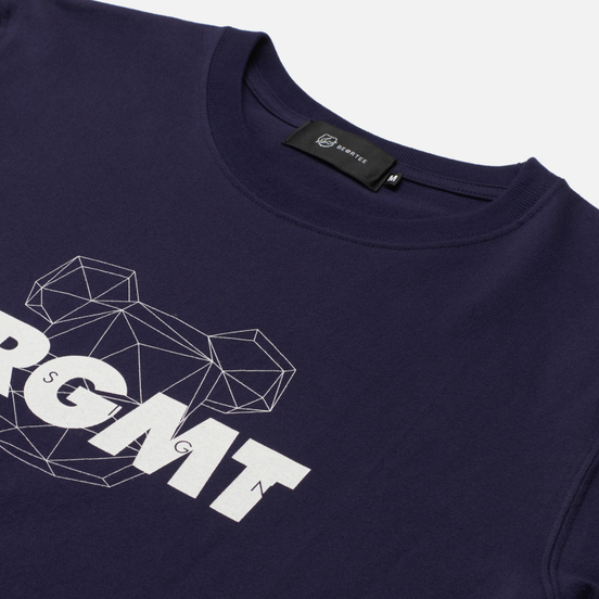 Мужская футболка Medicom Toy x fragmentdesign 2020 Spray Logo Navy