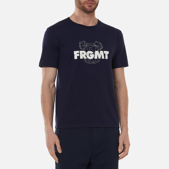 Мужская футболка Medicom Toy x fragmentdesign 2020 Spray Logo Navy