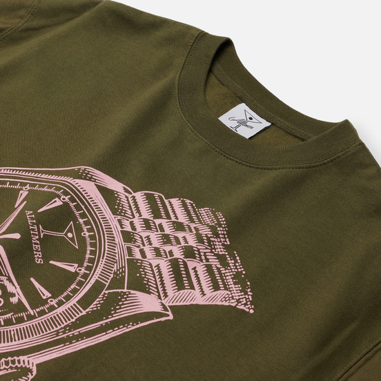 Мужская толстовка Alltimers Big Face Crew Army Green