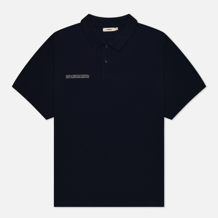 фото Мужское поло pangaia organic cotton pique, цвет синий, размер xs