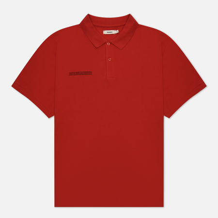 фото Мужское поло pangaia organic cotton pique, цвет красный, размер s