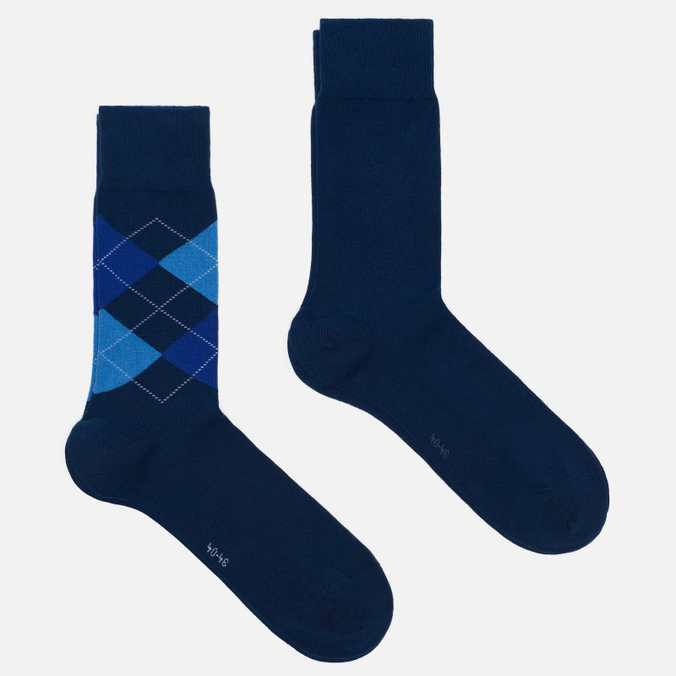 Комплект носков Burlington, цвет синий, размер 40-46