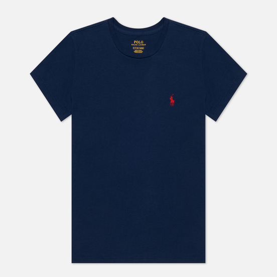 Женская футболка Polo Ralph Lauren Embroidered Logo 30/1 Cotton Jersey Cruise Navy