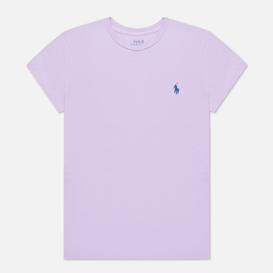 Женская футболка Polo Ralph Lauren Embroidered Logo 30/1 Cotton Jersey English Lavender